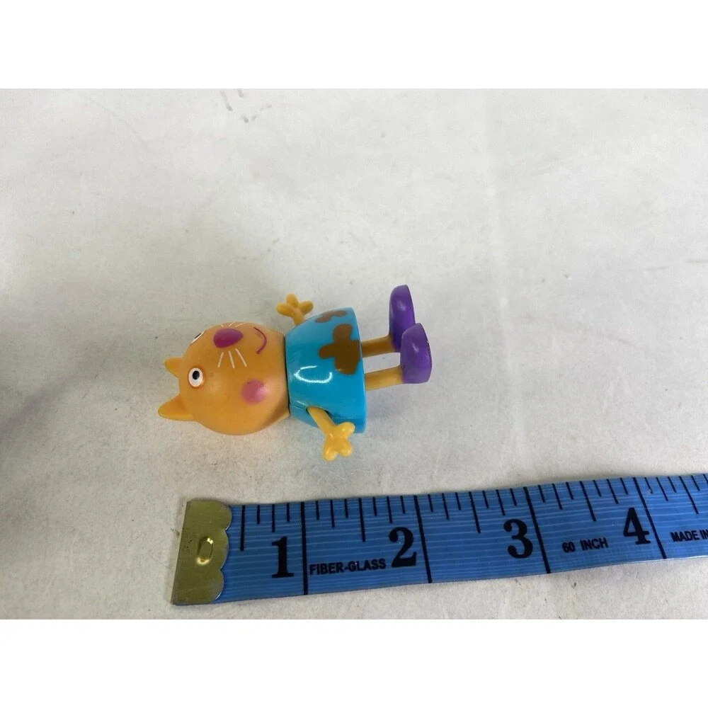 Peppa Pig Friends Candy Cat Mini Figure Toy Blue Dress Muddy Puddles Jazwares